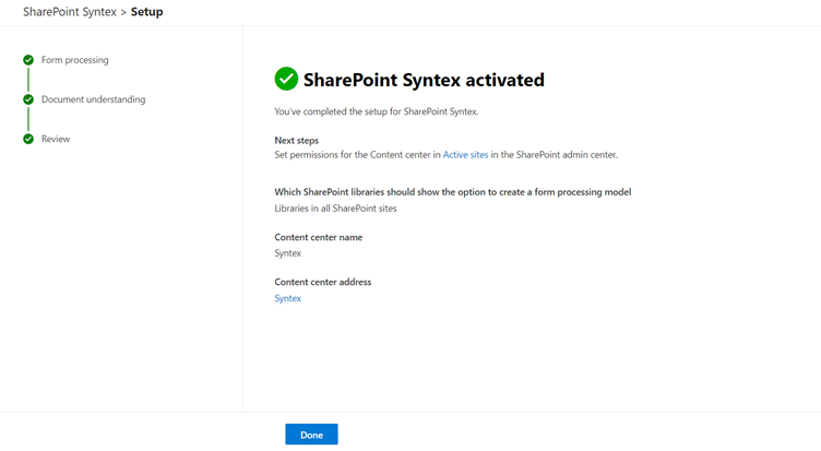SharePoint Syntex – Set up Syntex in your tenant